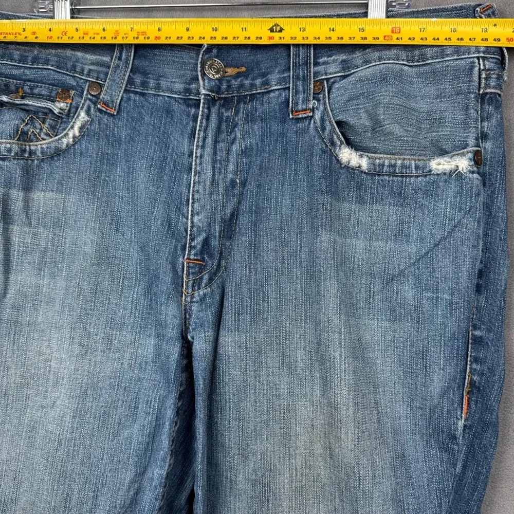 True Religion Joey Jeans Mens 34x36 World Tour Buddha‎ Embroidered Jeans Y2K USA